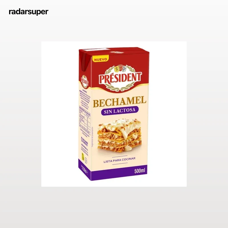 Bechamel Président sin lactosa 500 ml.