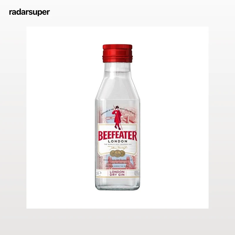 BEEFEATER Ginebra clásica tipo London dry gin botella 5 cl.