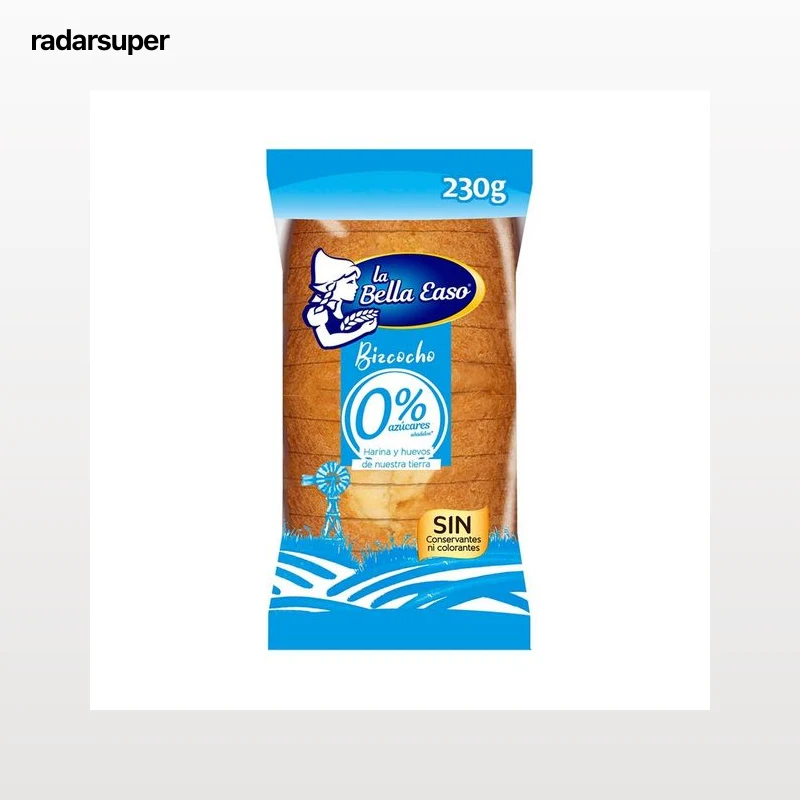 LA BELLA EASO Bizcocho sin azúcares añadidos 0% 230 g.