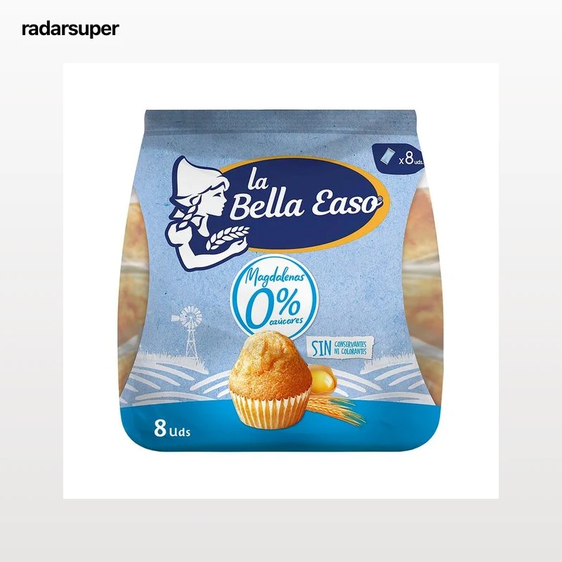 LA BELLA EASO Magdalenas 0% azúcares 232 gr,