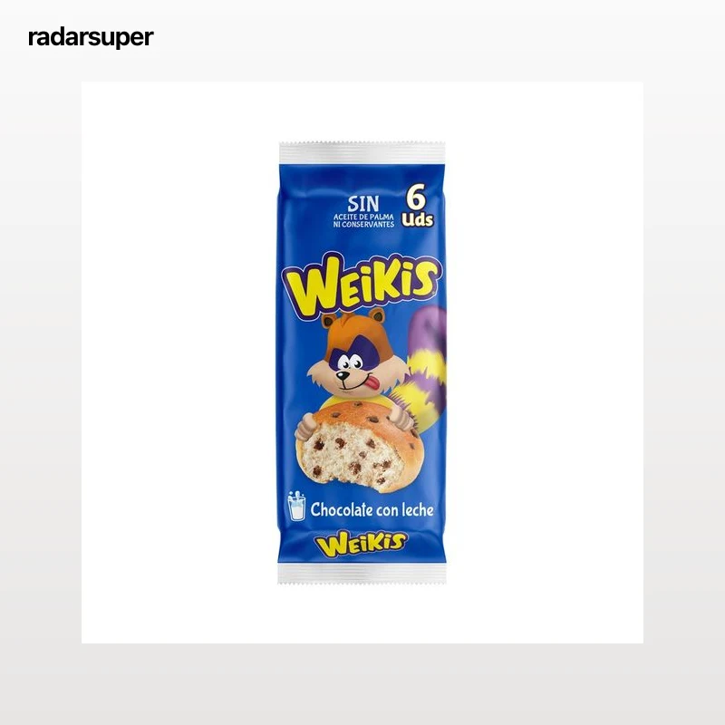 LA BELLA EASO WEIKIS Bollitos de leche con pepitas de chocolate 6 uds. 250 g.