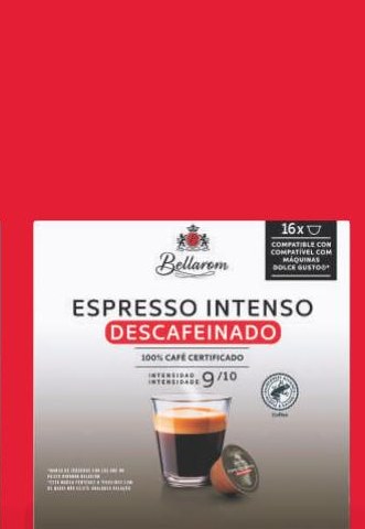 BELLAROM Cápsulas café espresso descafeinado