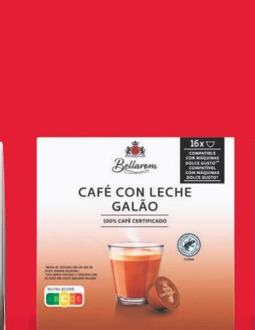 BELLAROM Cápsulas café con leche galao