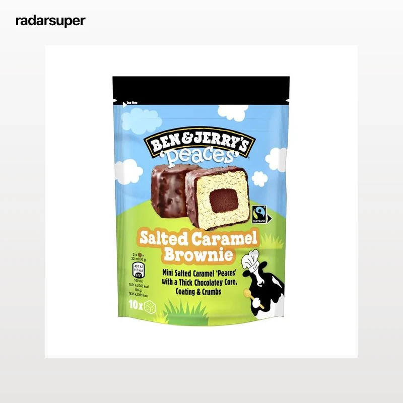 BEN & JERRY´S Mini helado de caramelo saldado con corazón y cobertura de chocolate 10 uds.