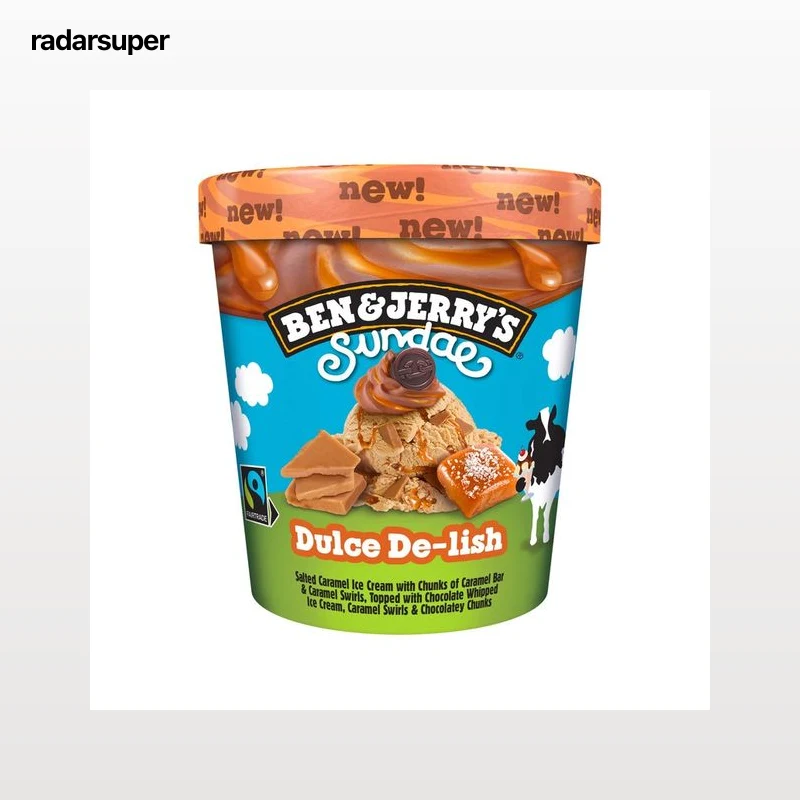 BEN & JERRY"S Tarrina de helado sundae dulce de leche 427 ml.