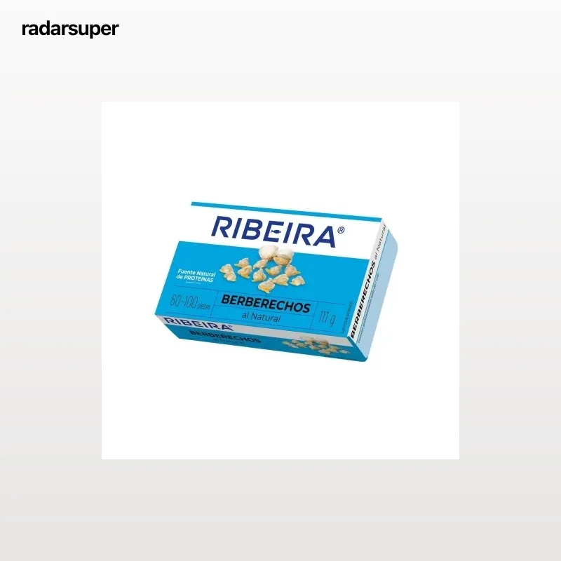 Berberechos al natural 60/100 Ribeira 63 g.