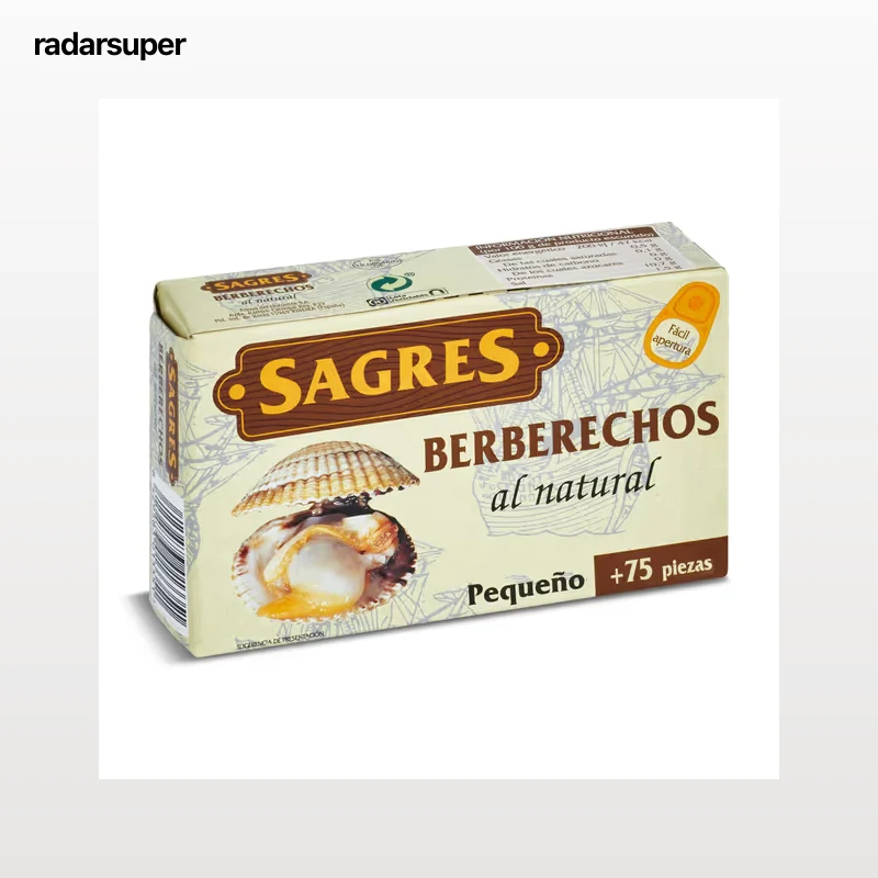 Berberechos al natural Sagres 58 g