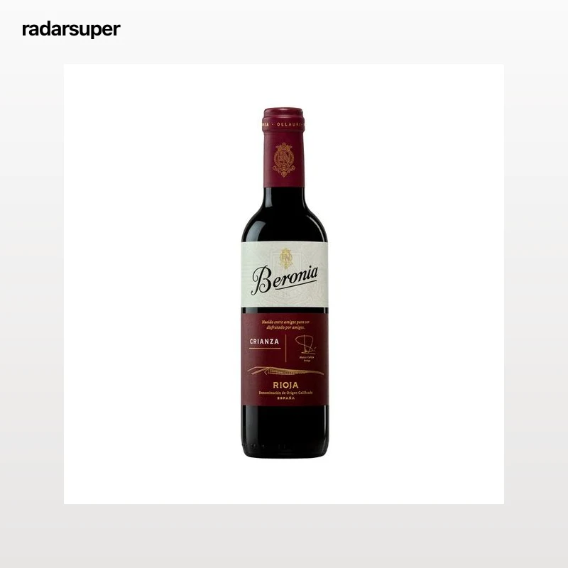 BERONIA  Vino tinto crianza con demoniación de origen calificada Rioja BERONIA botella de 37.5 cl.