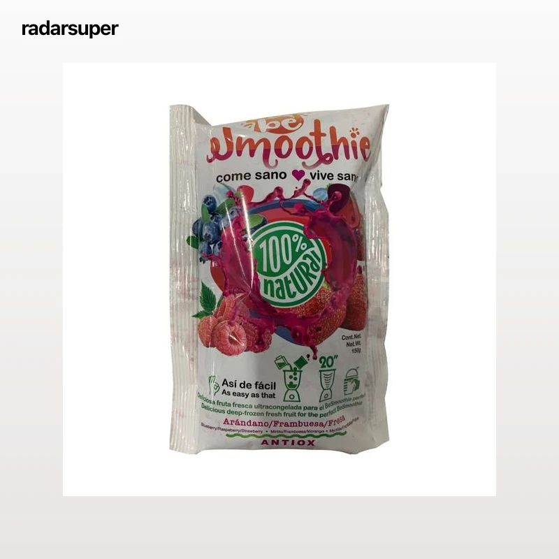 BESMOOTHIE Fruta ultracongelada (arándanos, frambuesa y fresa), ideal para realizar Smoothies BESMOOTHIE Antiox 150 g.