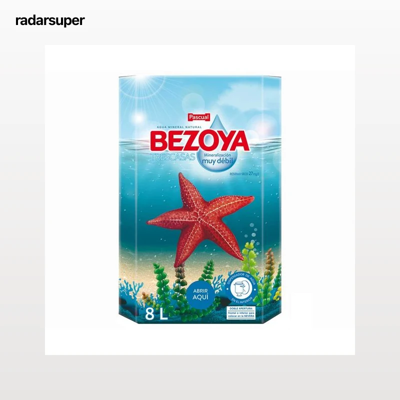 BEZOYA Agua mineral con dispensador bag in box 8 l.