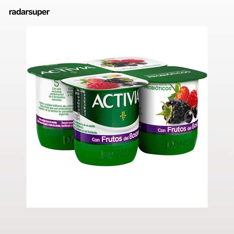 Bfidus Activia pack 4 frutas del bosque