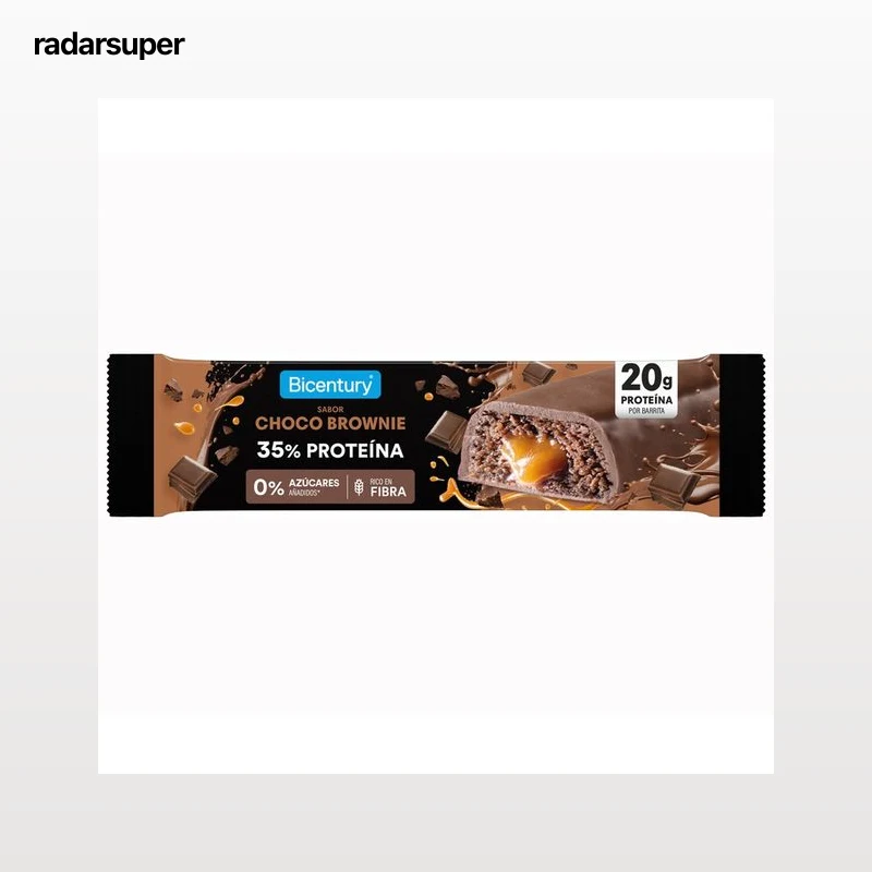 BICENTURY Barrita proteica de chocolate brownie 57 g.