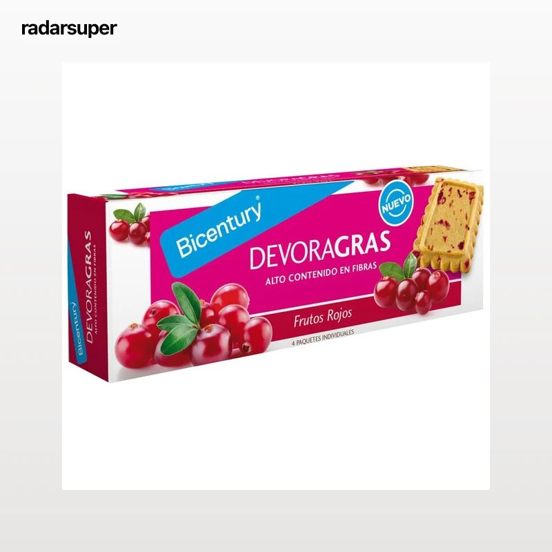 BICENTURY Galletas Devoragrasas Frutos Rojos BICENTURY 160 g.