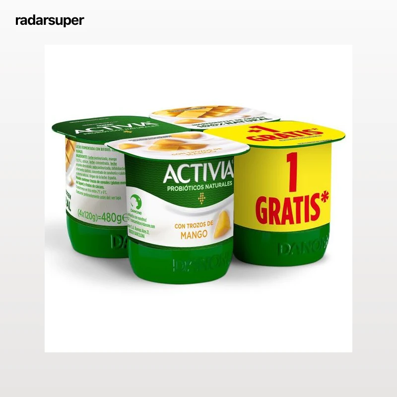 Bífidus Activia pack 4 mango