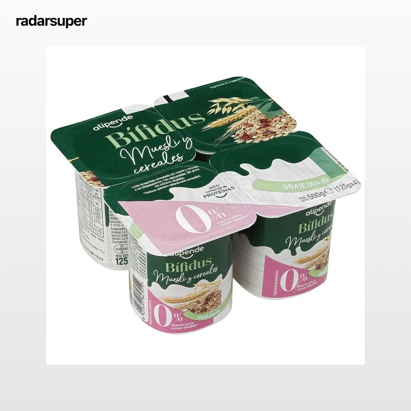 Bífidus Alipende sin azúcar añadido pack 4 muesli y cereales