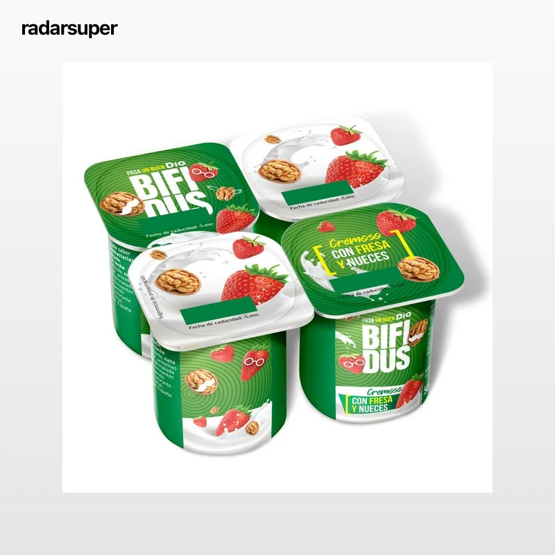 Bífidus con fresas y nueces Dia 4 x 125 g