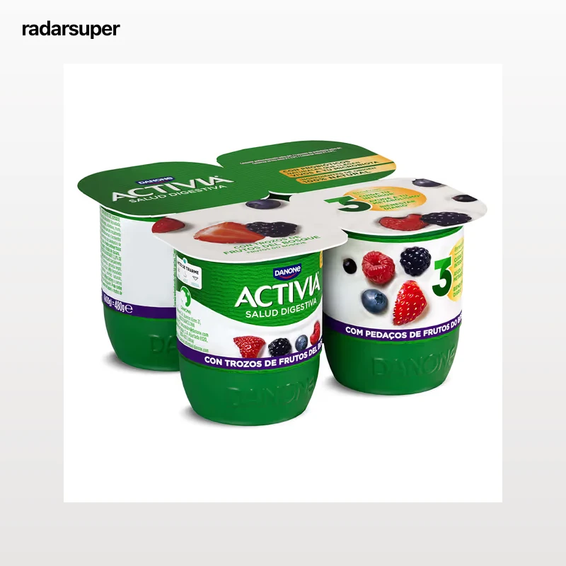 Bífidus con frutos del bosque Activia 4 x 120 g