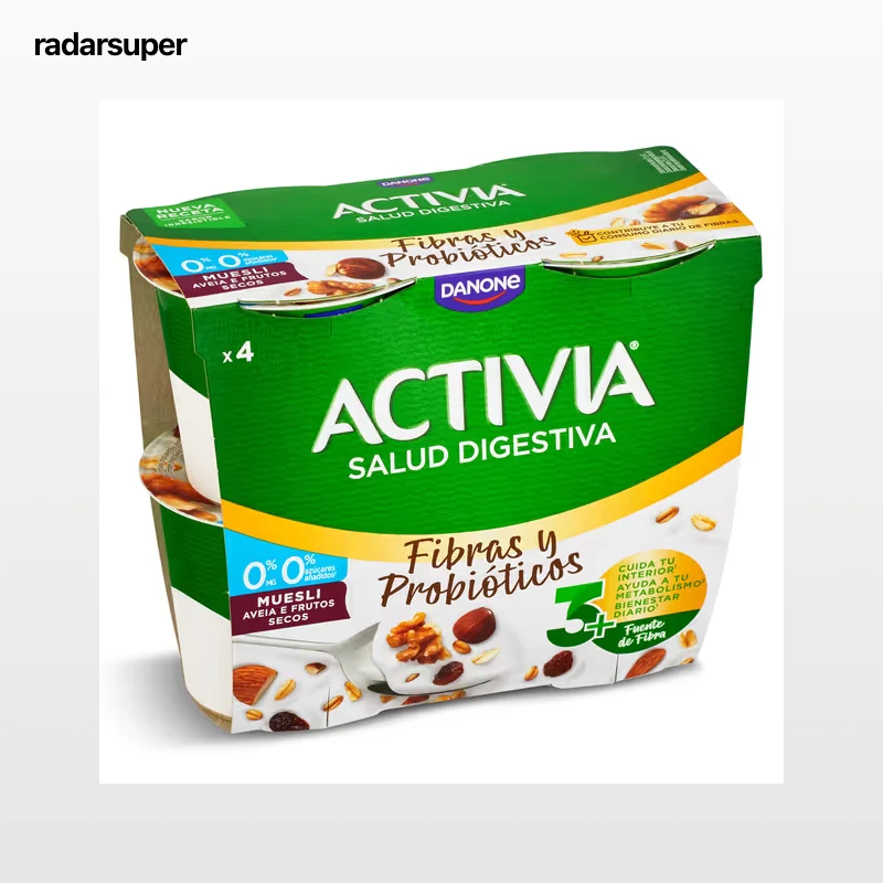 Bífidus con muesli desnatado Activia 4 x 115 g
