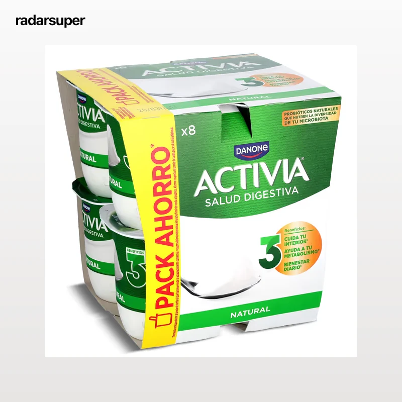 Bífidus natural Activia 8 x 120 g