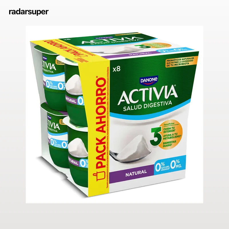 Bífidus natural desnatado Activia 8 x 120 g