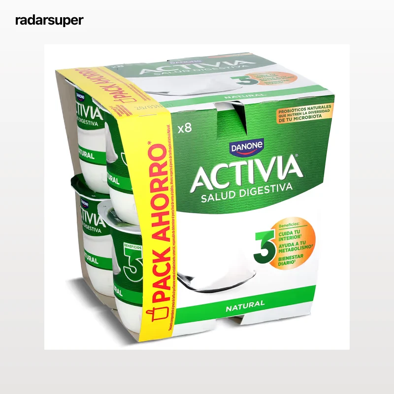 Bífidus natural Activia pack 8 x 120 g