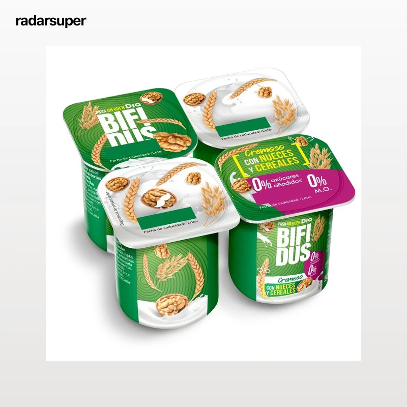 Bífidus con nueces y cereales doble 0% Dia 4 x 125 g