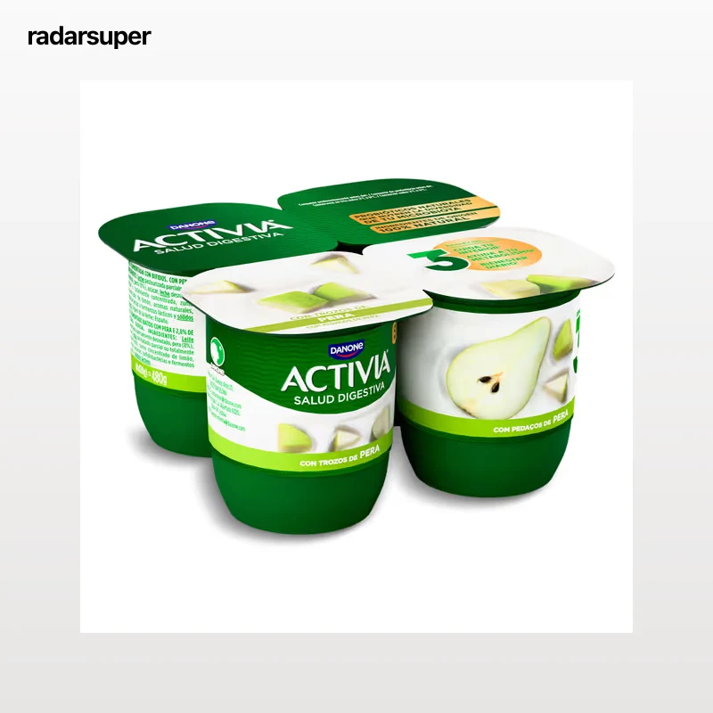 Bífidus con pera Activia 4 x 120 g