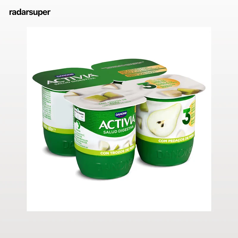 Bífidus con pera Activia pack 4 x 120 g