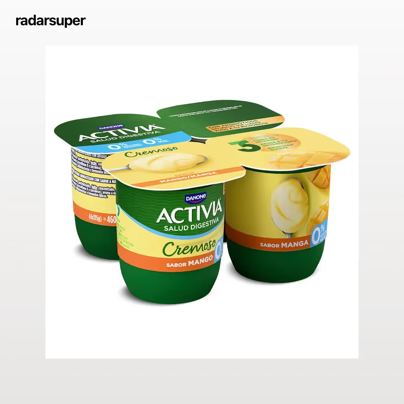 Bífidus sabor mango desnatado Activia pack 4 x 115 g