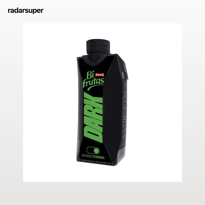 BIFRUTAS Dark Leche con zumo de papaya, mango Y guaraná 330 ml.