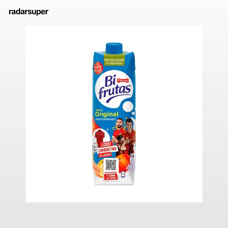 BIFRUTAS Leche con zumo de frutas mediterráneas 1 l.