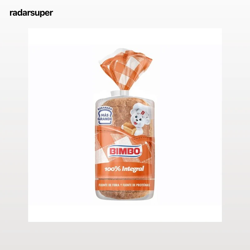BIMBO Pan de molde 100 % integral 450 gr.