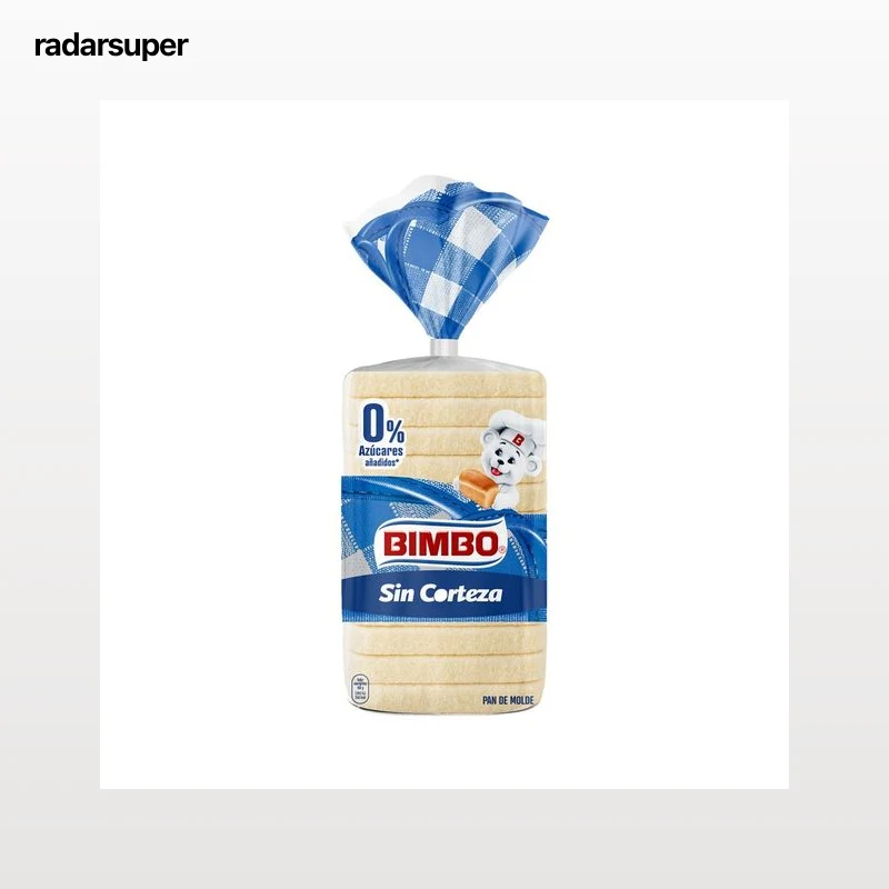 BIMBO Pan de molde blanco sin corteza 500 g.