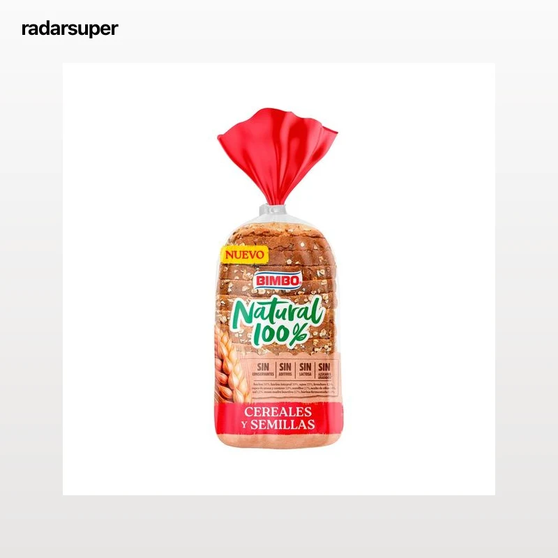 BIMBO Pan de molde de cereales y semillas natural 460 g.