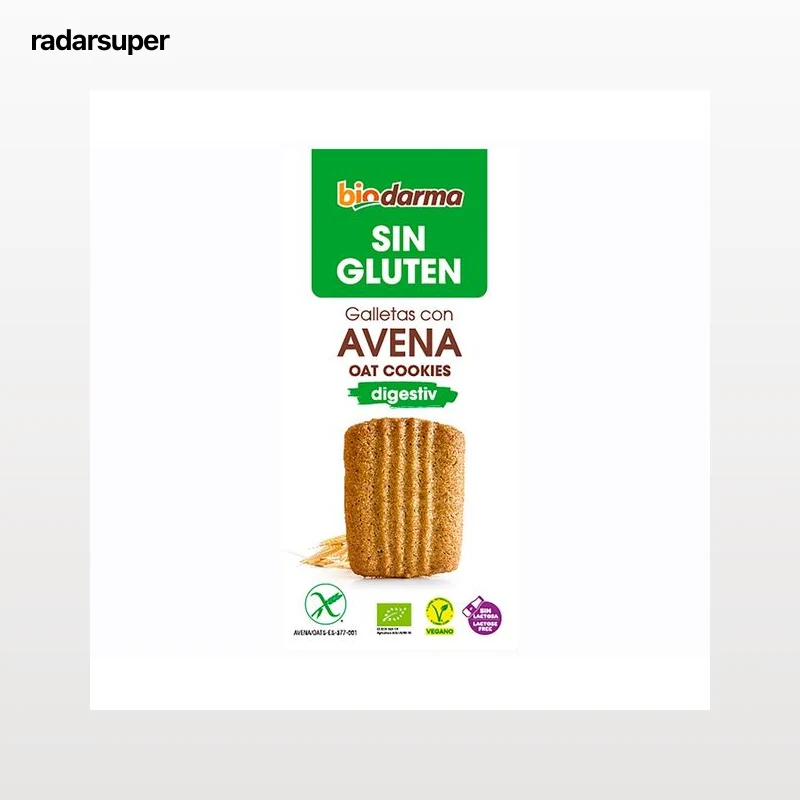 BIODARMA Galletas de avena sin gluten 125 gr.