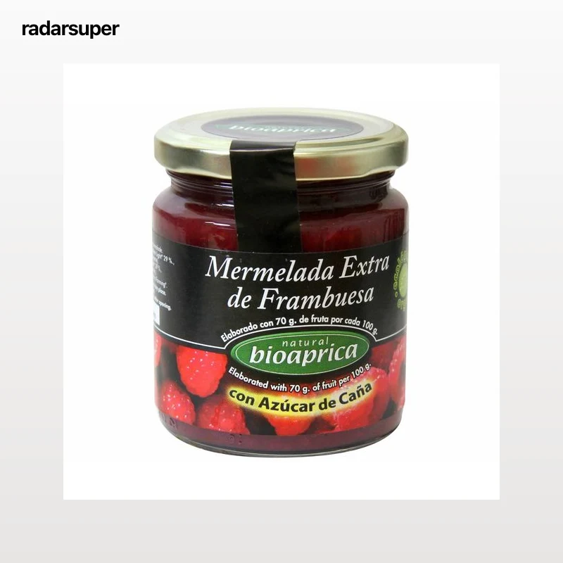 BIOJAM ABEROS Mermelada de frambuesa con azúcar de caña, ecològico BIOAPRICA 275 g.