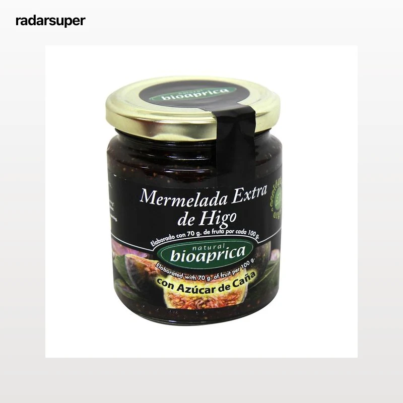 BIOJAM ABEROS Mermelada de higo con azúcar de caña ecológica BIOAPRICA 275 gr,