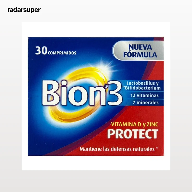 BION 3 Complemento alimenticio que ayuda a mantener las defensas naturales del organismo BION 3 Protect 30 uds.