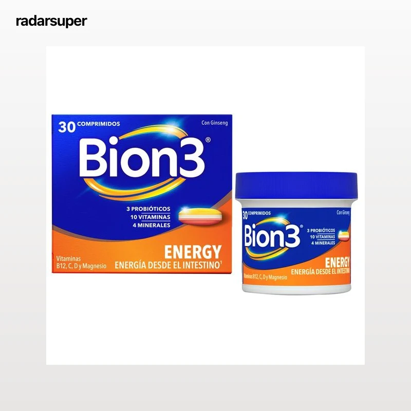 BION 3 Energía Complemento alimenticio para la mejora de la energía diaria 30 uds.