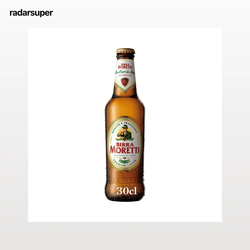 BIRRA MORETTI Cerveza italiana rubia botella 33 cl.