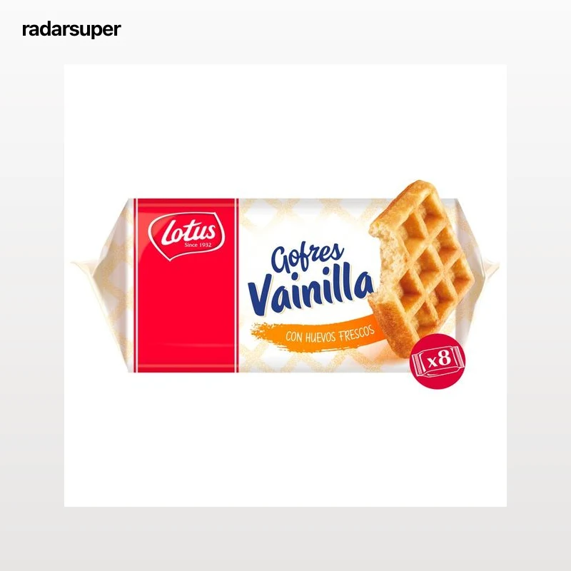 BISCOFF Gofres mini con sabor a vainilla y elaborados con huevos frescos 224 g.