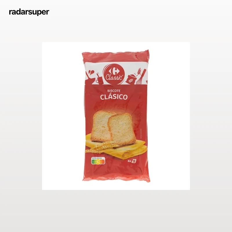 Biscottes Classic Carrefour 540 g.