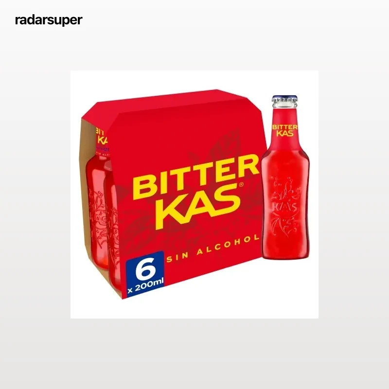 Bitter Kas sin alcohol pack de 6 botellas de 20 cl.