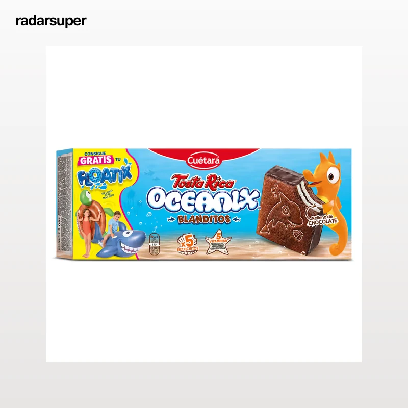 Bizcochitos rellenos de leche y chocolate Oceanix 160 g