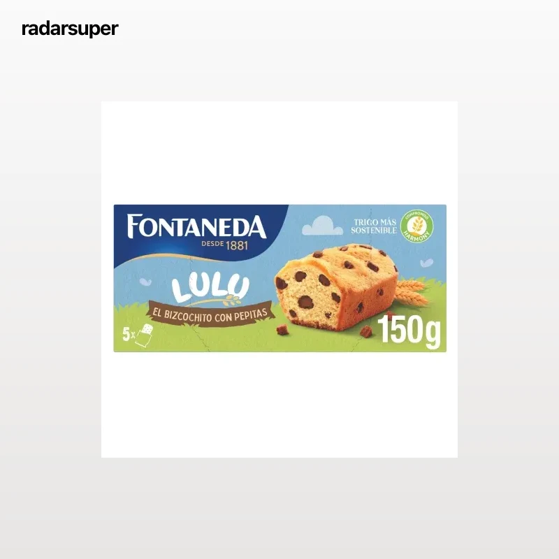 Bizcocho con pepitas de chocolate Lulu Fontaneda 150 g.