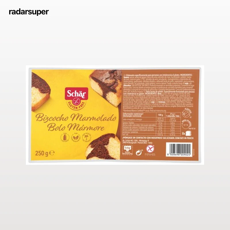 Bizcocho Marmolado sin gluten Schär 250 gr