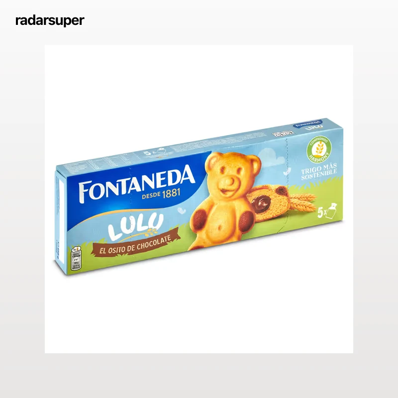 Bizcocho ositos lulú rellenos de chocolate Fontaneda 150 g