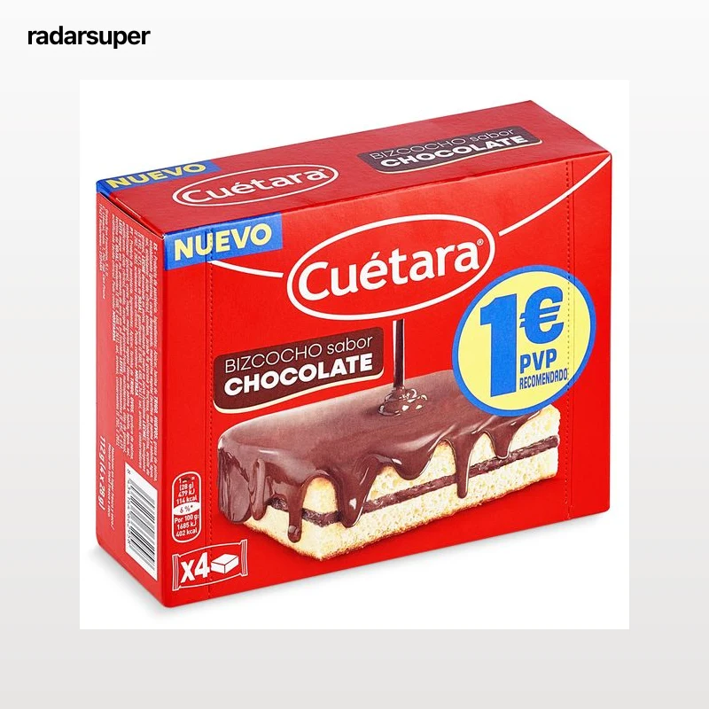 Bizcocho sabor chocolate Cuétara 112 g