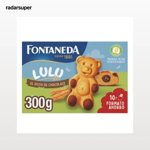 Bizcochos rellenos con chocolate El Osito Lulu Fontaneda 300 g.