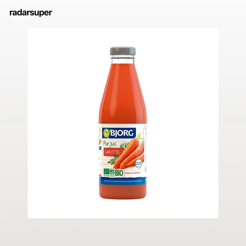 BJORG Zumo de zanahoria ecológico, rico en vitamina A 75 cl.